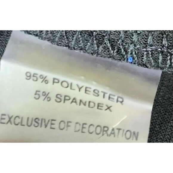 Calvin Klein Women Dress Size Large Blue Black Colorblock Long Sleeve Button Tie - Picture 7 of 7